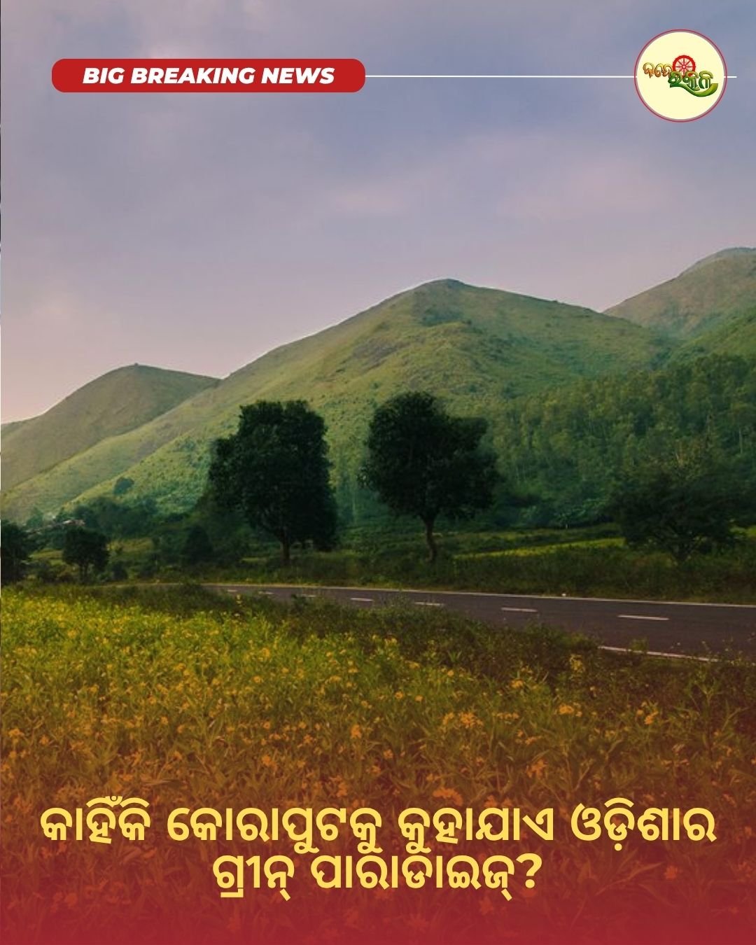 କାହିଁକି କୋରାପୁଟକୁ କୁହାଯାଏ ଓଡ଼ିଶାର ଗ୍ରୀନ୍ ପାରାଡାଇଜ୍?